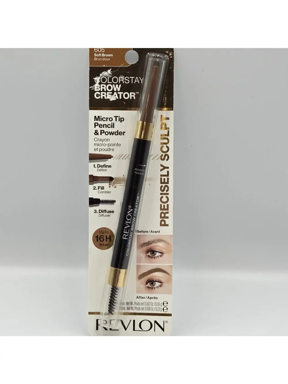Revlon‎ Colorstay Brow Creator Micro Tip Pencil & Powder Soft Brown